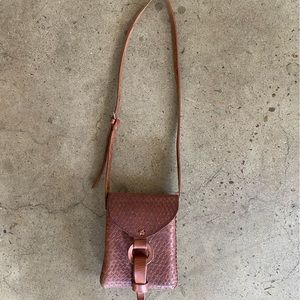 Leather Crossbody Bag w/ adjustable strap